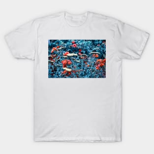 Rose Garden In Blue T-Shirt